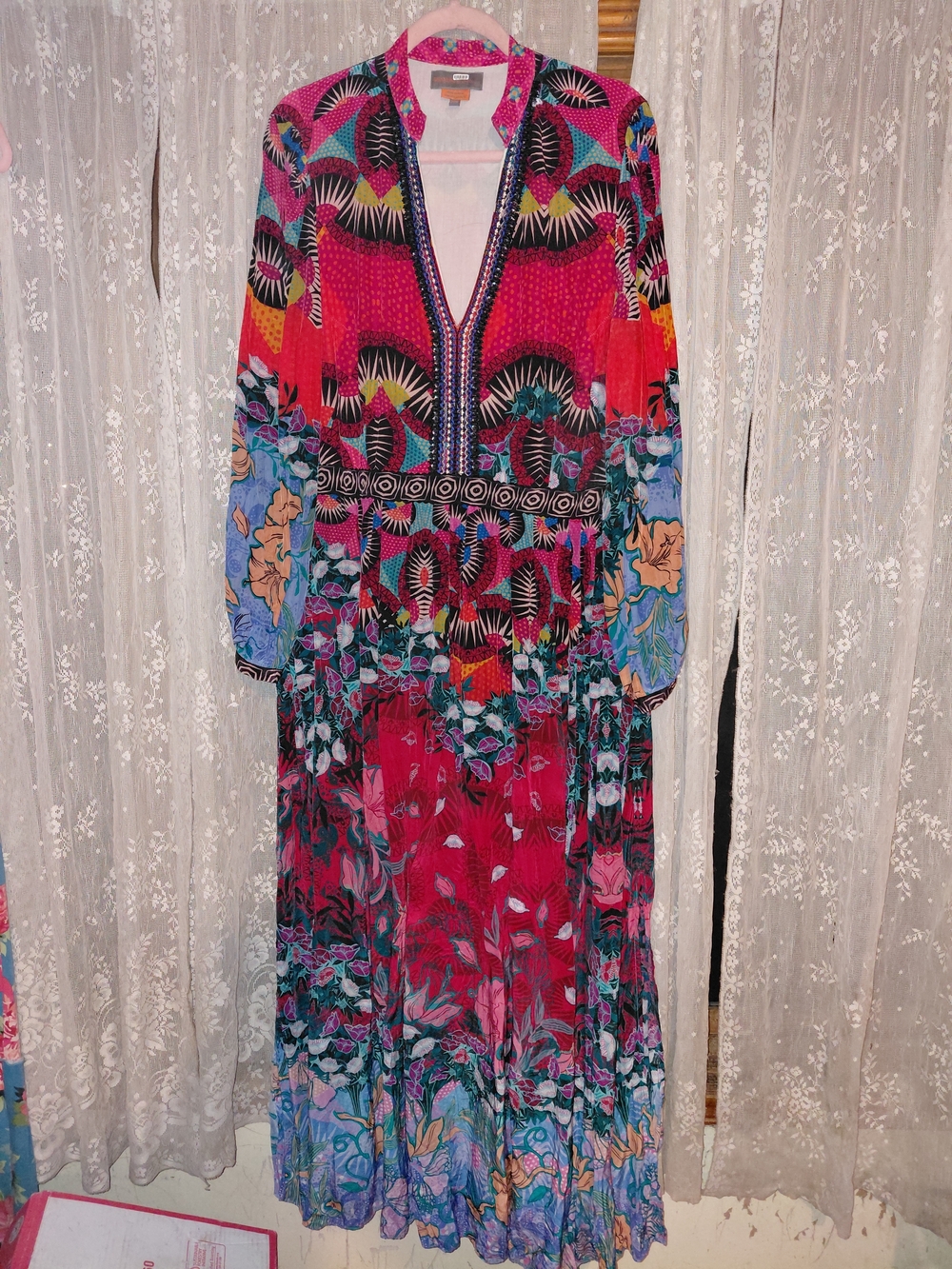 Bhunani By Jyoti Anthropologie Bohemian Floral Maxi Dress 20w